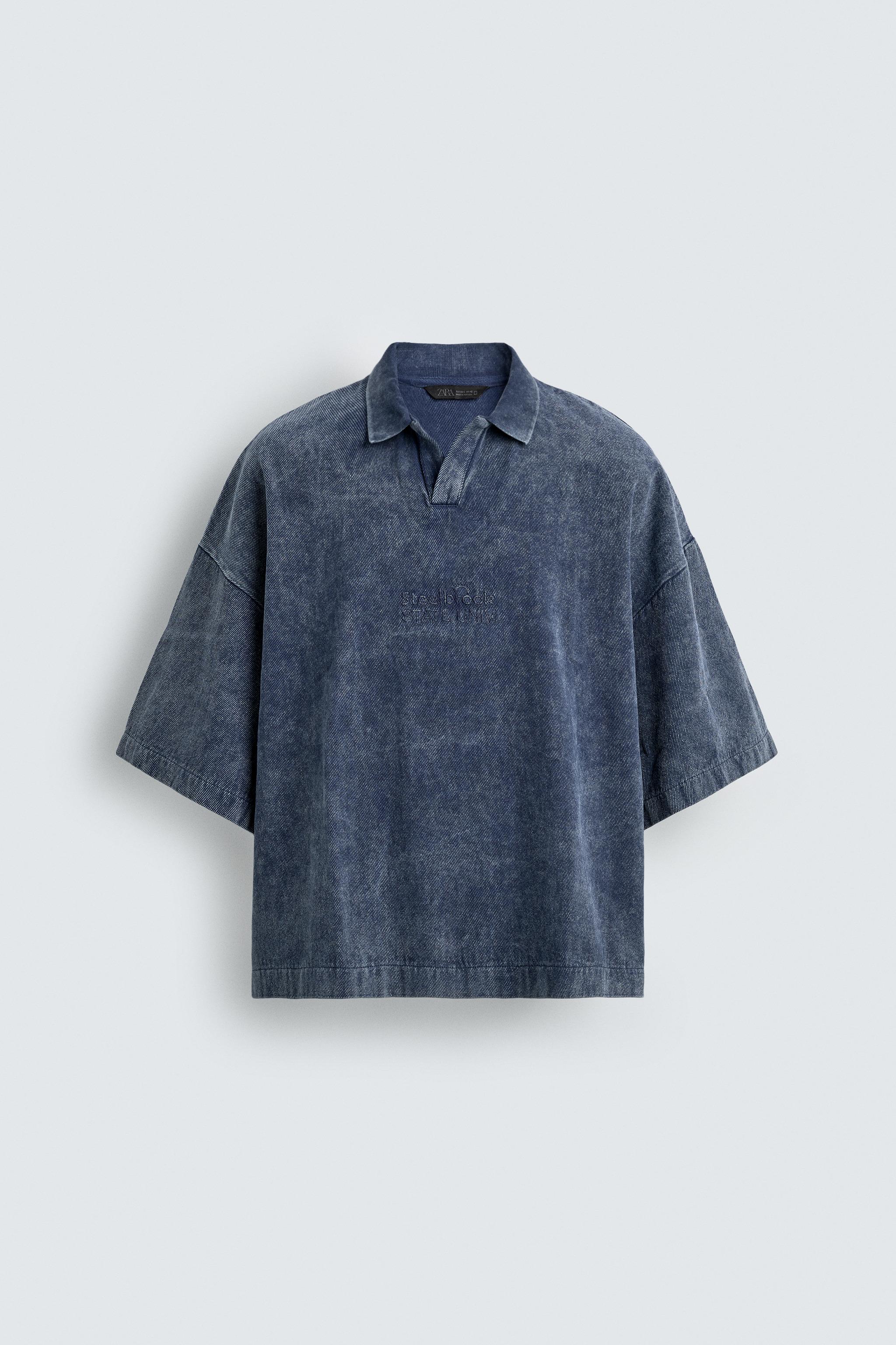 WASHED TEXTURED POLO